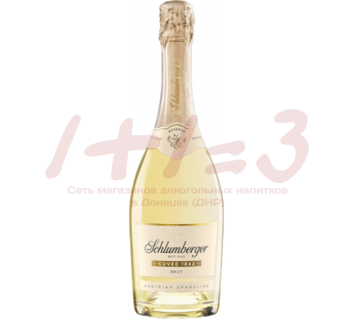 Вино игристое выдержанное «ШЛЮМБЕРГЕР КЮВЕ 1842 РЕЗЕРВ БРЮТ» («SCHLUMBERGER CUVEE 1842 RESERVE BRUT»