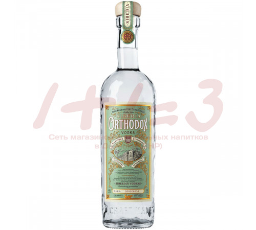 Водка ОРТОДОКС /Orthodox 0.5 л 40%