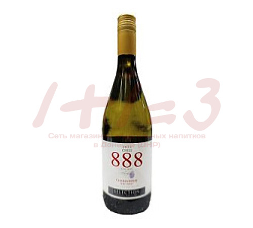 Вино орд. сорт. «888» «Эйтс» Шардоне бел. п/сл. 0,75 л. 12,5%