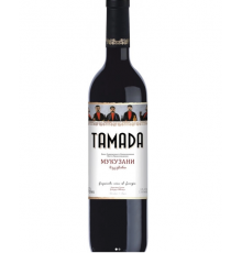 Вино выдерж. сорт, «ТАМАДА «МУКУЗАНИ» кр. сух. 0,75 л. 8,5-16,5%  (Сервис )