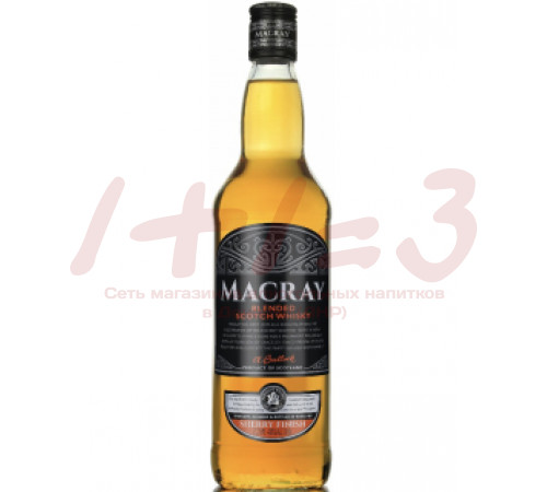 Виски шотландский купажированный Macray/«Макрэй» 0,7 л. 40% (Сервис )