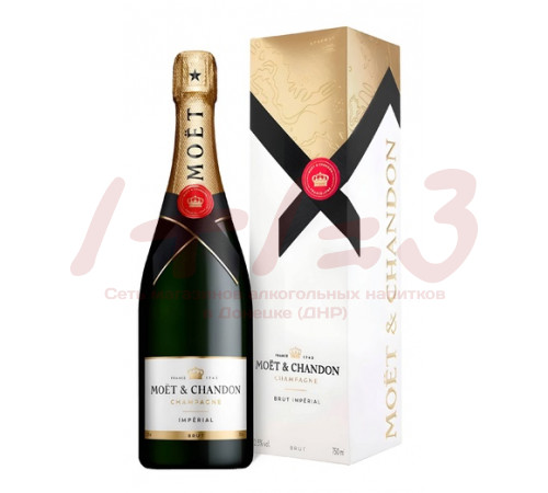 Вино игристое выдержанное брют белое Моэт и Шандон Империаль / Champagne Moёt & Chandon Imperial bru