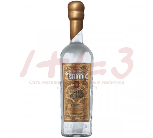 Водка ОРТОДОКС ОЛД ГОЛД/Orthodox Old Gold 0,5л 40%
