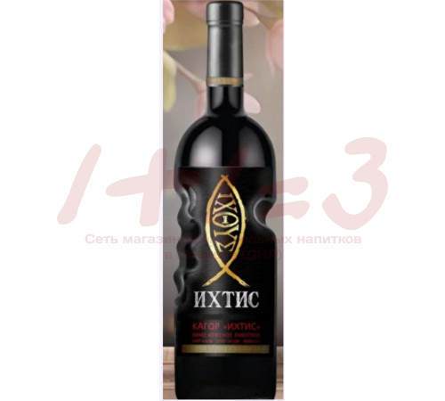 Вино крепл (ликерн) Кагор Ихтис красн 0,75л; 16%
