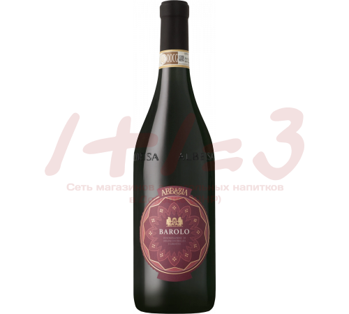 ABBAZIA BAROLO DOCG / Вино марочное сортовое АББАЦИЯ БАРОЛО красное сухое категории DOСG региона Пье