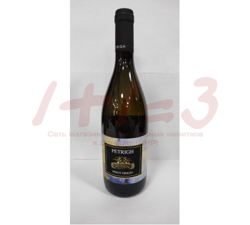 Вино орд.сорт.бел.сух.«Петрих Пино Гриджио Фриули» / Petrigh Pinot Grigio Friuli, 13%, 0,75л (PETRIG