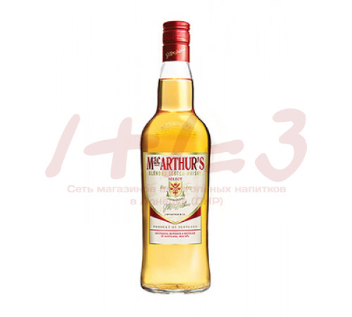 Виски шотландский купажир. МАКАРТУР'С выдержка 3 года 0,5 л. 40%