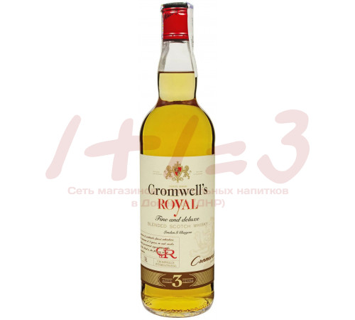 Виски шотландский купажированный Cromwell's Royal 3Y/«Кромвелс Роял» 0,7 л. 40% (Сервис )